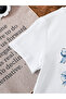 Girls Bow Print Short Sleeve Top and Pants Set - 4