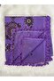 Small Nostalgic Crochet Embroidered Scarf/Yemeni/ Tulle Bent/Başörtü - 3