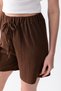 Women's Lace-Up Summer Shorts – Relaxed Fit Casual Short Pants, Pocketed Linen Look Beach Shorts - 7