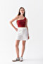 Women's Lace-Up Summer Shorts – Relaxed Fit Casual Short Pants, Pocketed Linen Look Beach Shorts - 3