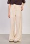 Women's Waist Tie-Detail Linen Loose Pants - Natural - 4
