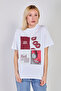Women's Mon Cheri Printed T-Shirt - White - 3