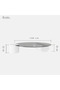 Modern Glass Coffee Table 100 × 100 cm Black Metal Base - 6