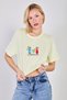 Women's Lemonade Written Cropped T-Shirt - Yellow - 3