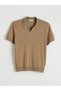 Vizyon New Season Polo Neck Short Sleeve Men's Knitwear Sweater - 5