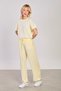 Women's elastic waist Wide-Leg pants - yellow