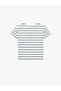 Ayıcık Printed Short Sleeve Crew Neck T-Shirt, Pack of Cotton Striped T-Shirts - 5