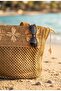 Natural Textured Summer Women's Shoulder Bag Piece Set, Large Volume, Vacation & Daily Use - 3