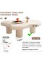Modern Irregular Coffee Table Beige - 7