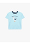 Cotton Print Detailed Crew Neck Short-Sleeve T-Shirt - 4