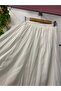 Chiffon A-Line Skirt Lined White - 2