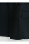 Vizyon New Season Black Double-Breasted Collared Women's Blazer Jacket - 7