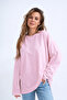 Women's Relax Fit Comfortable Cut 100% Cotton Long Sleeve Crew Neck Basic T-Shirt - 3