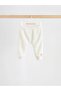 Cream Color Borg Hooded Sweatshirt and Sweatpants Baby Set - 5