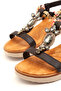 Su-P 350 Stone Buckle Detail Sandals - 2