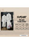 Zena Unisex Cream Towel Bathrobe Set of 4 - 4