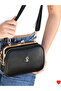 Dublin Women's 4-Compartment Lined Scholarship Bag with Zipper Closure and Shoulder Bag Hand Sleeves - 5