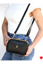 Dublin Women's 4-Compartment Lined Scholarship Bag with Zipper Closure and Shoulder Bag Hand Sleeves - 2