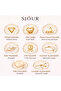 Thin Italian Ezze Women's Necklace Showerproof with Additional Extension, Gold, 40+5cm 3 Years Warranty - 4