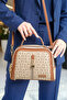 Women's 4-Compartment Long Strap Handbag and Shoulder Bag Crossbody Bag (29X20 cm) - 3