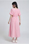 Pretty Pink Baloon Sleeve Dress Pink - 2