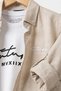 Bukem Linen Soluk Beige Pocketless Shirt T-Shirt Set (11-16 Years) - 4