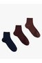 Multicolored Basic 3-Piece Sock Set - 2