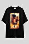 The Last of Us Oversized T-Shirt |   Unisex 100% Cotton Black & White Printed Custom Design Tee