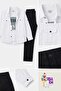 Boy's White Safari Shirt Triple Set (Ages 10-13) - 7