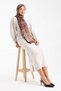 Lavin Scarfs Zeopar Collection Cotton Viscose Shawl Dusty Brown - 3