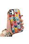 iPhone 12 Mini Compatible Hard Acrylic Back Silicone Edge Lens Protection Case