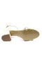 Mehtap Stripe Stone 4 cm Heeled Women's Evening Dress Shoes Beige - 6