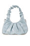 Women's Ruched Handle Crossbody Bag in Powder Blue - 5