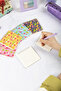 10X10 cm 6-Pack Cardboard Cover Spiral Pocket Notebook Notepad - Flamingo - 8