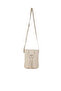 Women Flap Closure Sling Bag In Cream