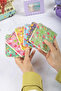 10X10 cm 6-Pack Cardboard Cover Spiral Pocket Notebook Notepad - Flamingo