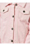 Girls Pink Cotton Denim Jacket - 3