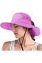 Outdoor Sun Hat Unisex Camping Trekking Safari Fishing Hat Uv Protection Purple - 7