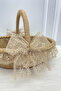 Promise Engagement Wedding Henna Bridal Basket, Wedding Bride Bachelorette Gift Decorative Wicker Jute