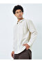 Men Beige Relaxed Fit Striped Cotton Shirt