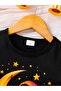 Girls Black Ramadan Kareem Graphic T-Shirt - 3