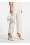 White Women's Platform Heeled Evening Dress Shoes and Bag Combinations - 3