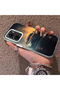 Vivo Y02S Compatible Hard Acrylic Back Silicone Edge Lens Protection Case - 3