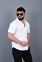 Men's Short Sleeve Open Collar Summer Shirt - 2