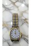 Elegant Silver and Gold Tone Stainless Steel Bracelet Analog Quartz White Dial Women Wristwatch - 3