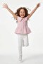 Ruffled Peter Pan collar Muslin Fabric Girls' Shirt - 2