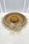 Henna Night Tray, Promise Engagement Wedding Bride Bachelorette Gift Decorative Wicker Jute - 2