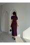 Lebron Midi Dress 9051 - Burgundy - 3