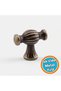 Metal Handle Knob Furniture Drawer Kitchen Cabinet Cupboard Modern Cover Handles Tumbled Antique Yellow - 6