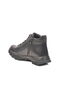 Black Genuine Leather Women's Flat Boots with Zipper and Lace Detail - 4